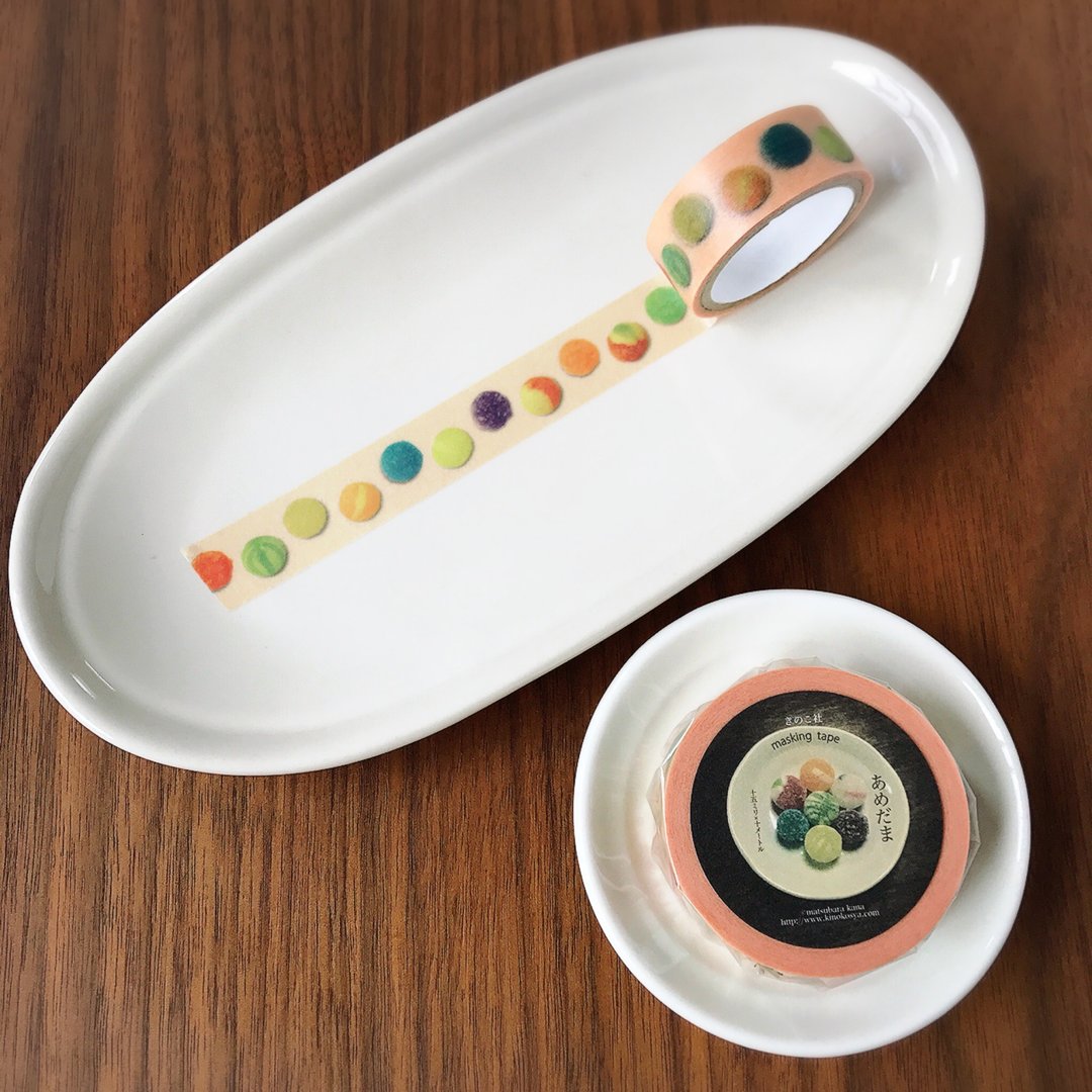 [Bonbon stationery store] Retro candy masking tape - 纸胶带 - 纸 粉红色