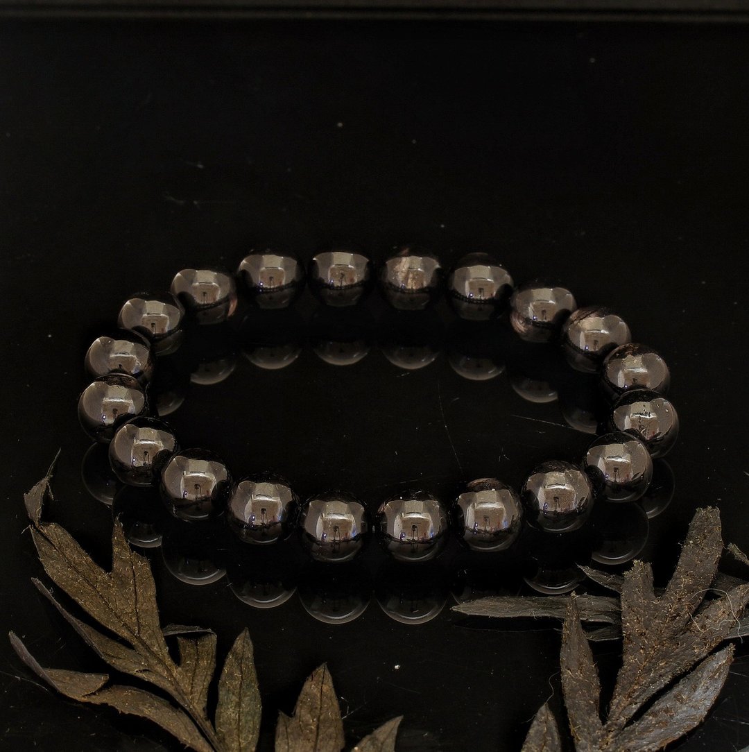 金运石 10.2mm 水晶手錬 ( Hypersthene crystal bracelet ) - 手链/手环 - 水晶 