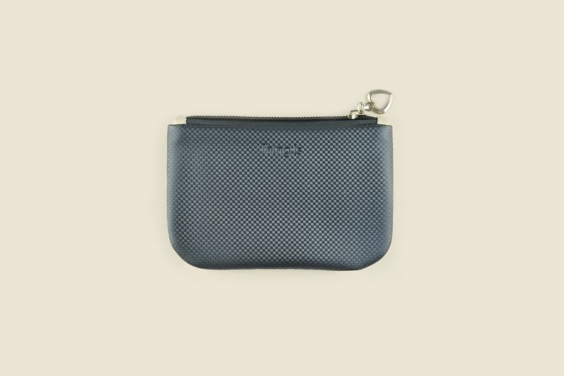 双面拼色 防水零钱包 卡包 太空黑/牛奶白 - 零钱包 - 人造皮革 黑色