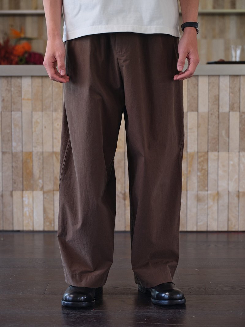 鹿造LUZAO 直筒抽绳休闲裤 男女同款 - 中性裤装 - 棉．麻 
