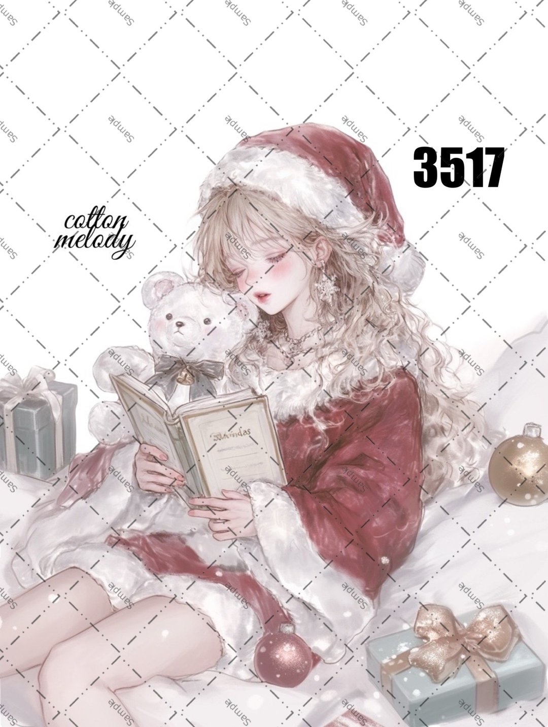 original sticker no.3517 人物贴纸 原创贴纸 原创人物贴纸 装饰贴纸 cotton melody - 贴纸 - 纸 