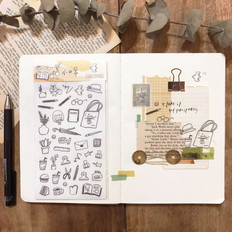 透明贴纸 | 小日常 - 贴纸 - 防水材质 