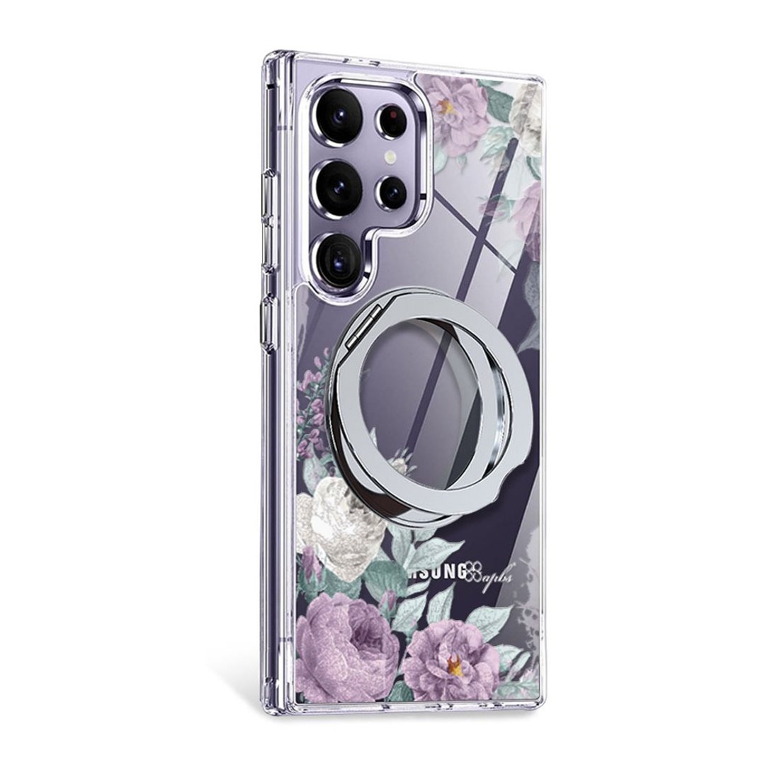 apbs Samsung S26/S25/S24/A56军规360旋转磁吸立架手机壳-宁静紫 - 手机壳/手机套 - 其他材质 多色