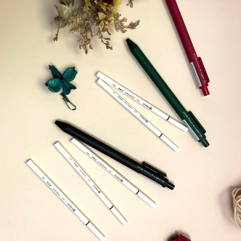 笔芯  复古色中性笔  Write Down to Light Up Refill - 圆珠笔/中性笔 - 塑料 