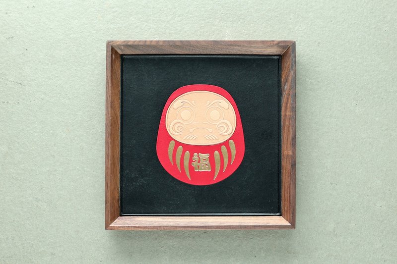motto 达摩小盘子 - 皮革拼贴系列 - 摆饰 - 真皮 红色