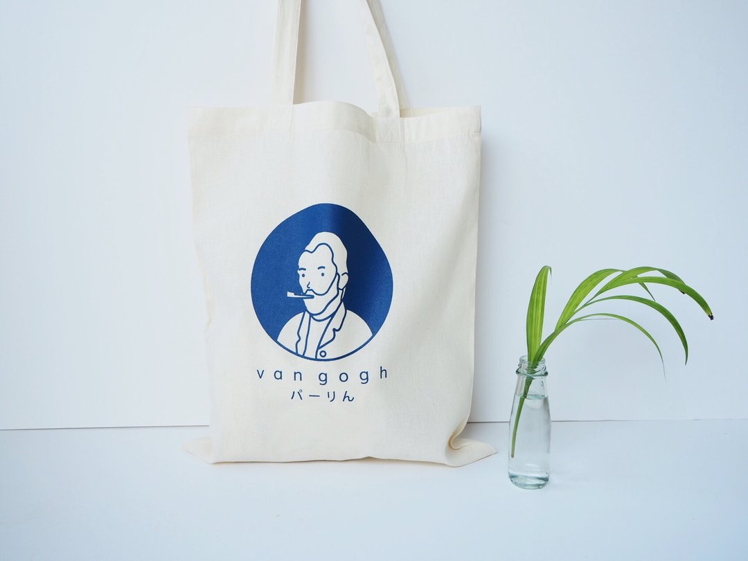 Van gogh bag - 侧背包/斜挎包 - 棉 白色
