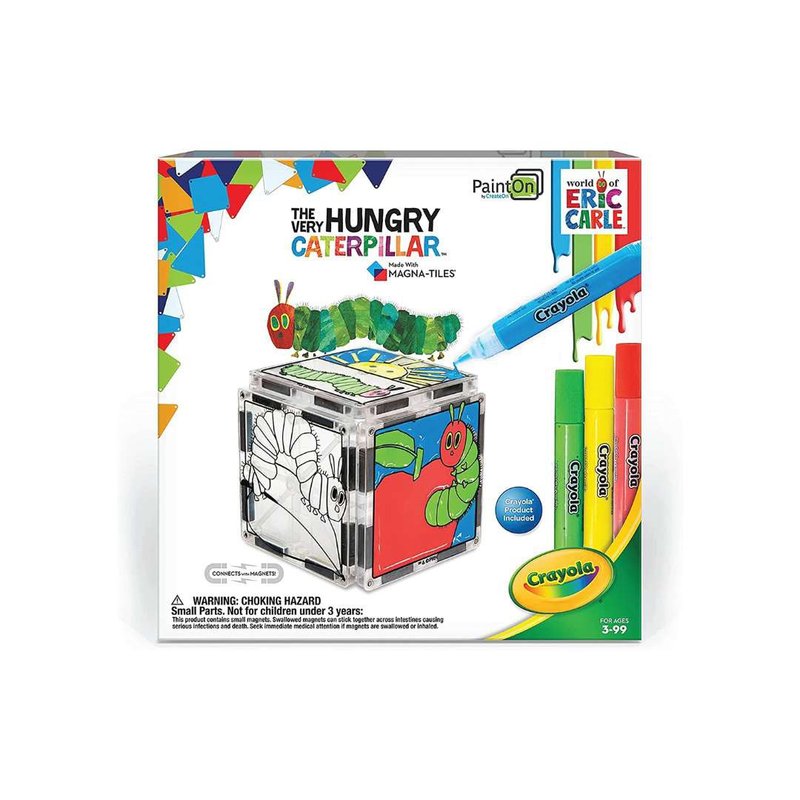 【美国CreateOn】彩绘磁力片积木-好饿好饿的毛毛虫 | MNTL - 玩具/玩偶 - 塑料 多色