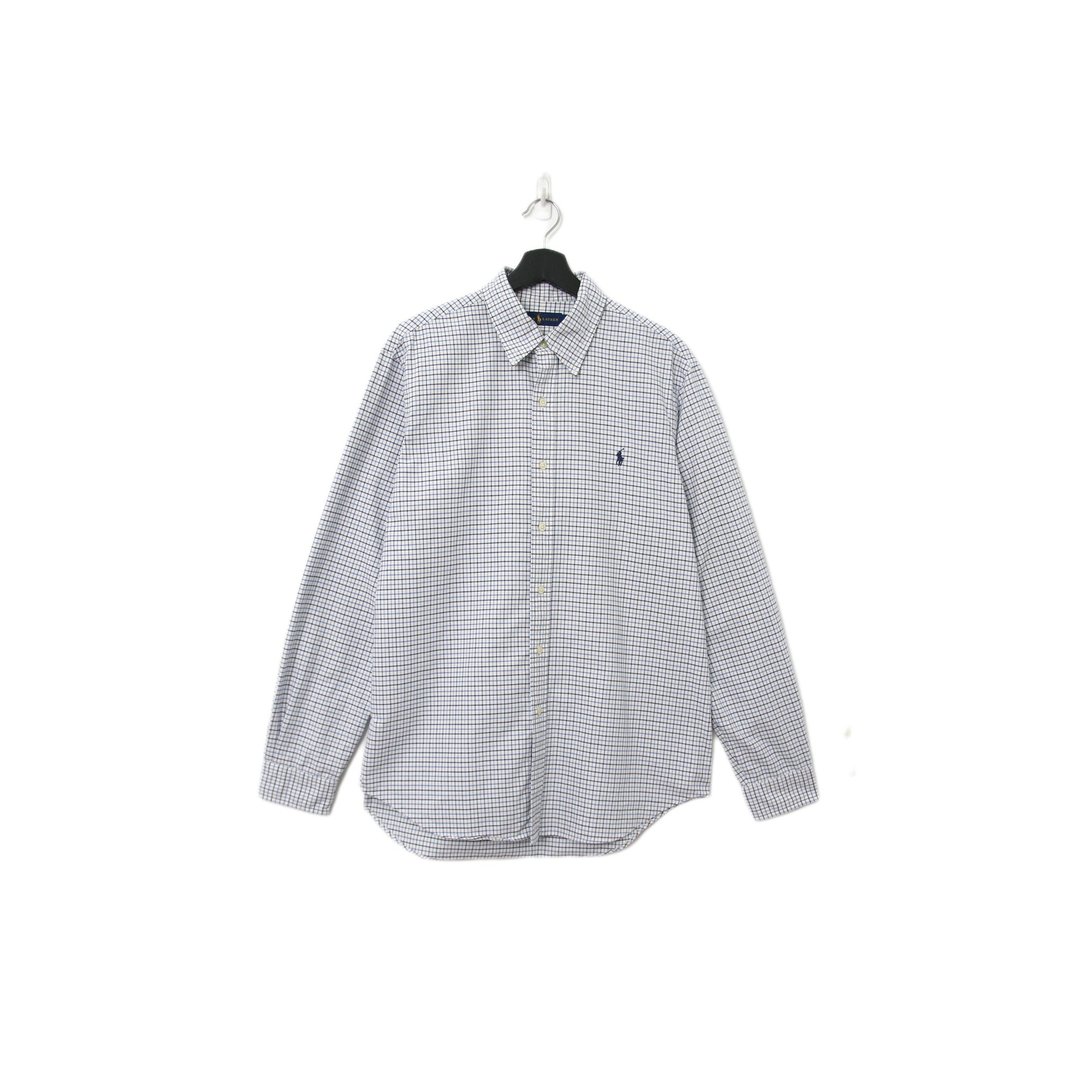 Back to Green-品牌衬衫 Polo蓝绿细线条组合 LP-14vintage shirt - 男装衬衫 - 棉 