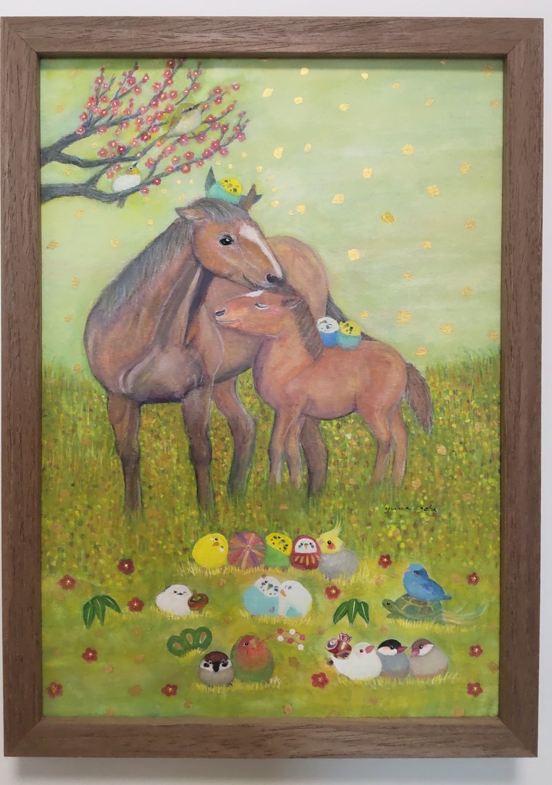 木框原作【疗愈】 - 海报/装饰画/版画 - 纸 绿色