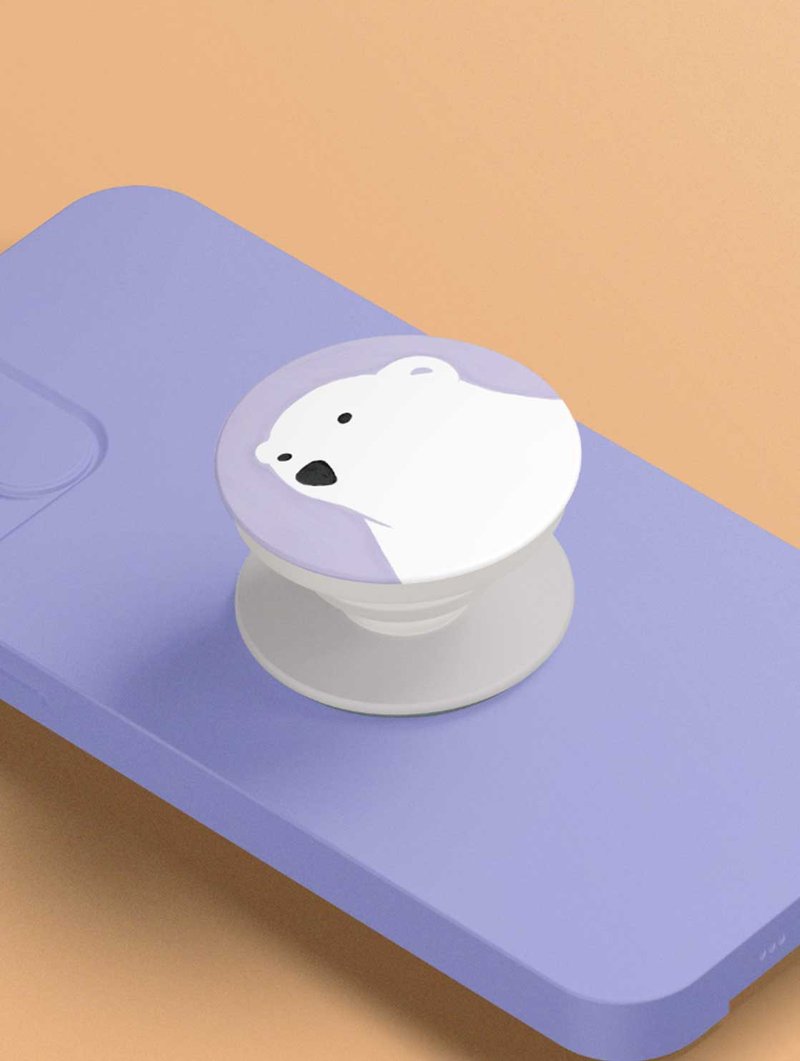 Griptok | Polar（由 Erdy 绘制） - 手机座/防尘塞 - 压克力 粉红色