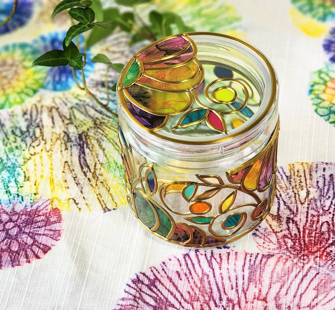 5Way Various uses  Tinkerbell Canister2 - 花瓶/陶器 - 玻璃 多色