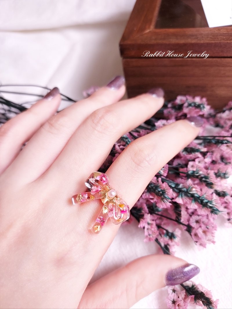 春日喃 |蝴蝶结戒指 - 戒指 - 其他材质 