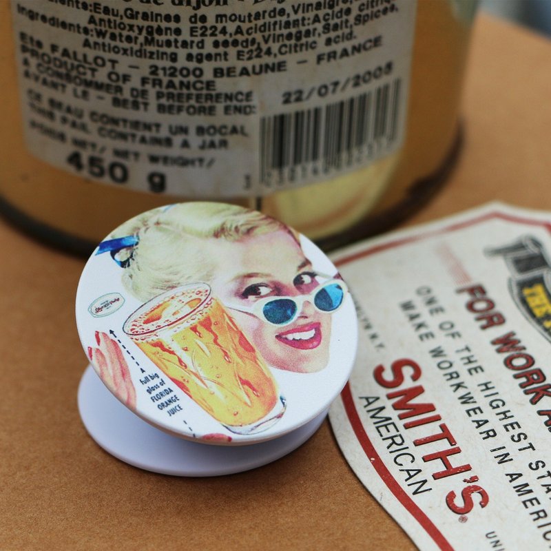 Orange juice girl 手机支架 - 手机配件 - 塑料 白色