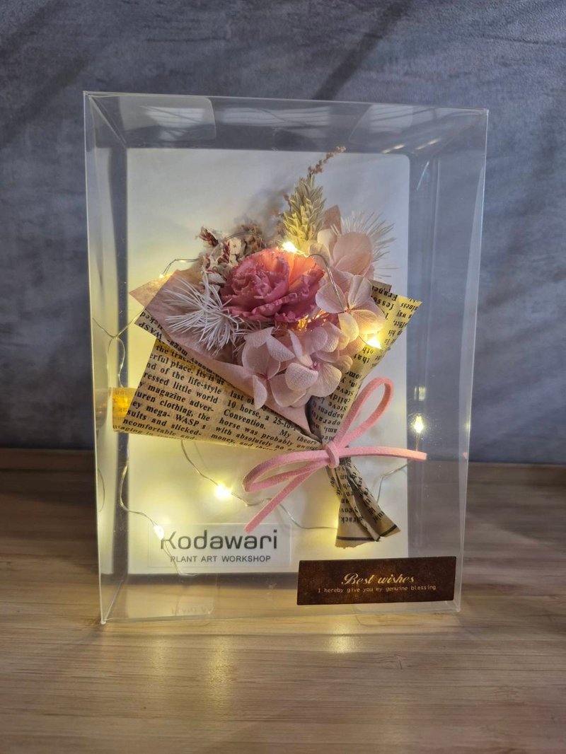 加购灯串卖场 永生花束卡片 干燥花束卡片 感谢小卡 母亲节卡片 - 干燥花/捧花 - 其他材质 