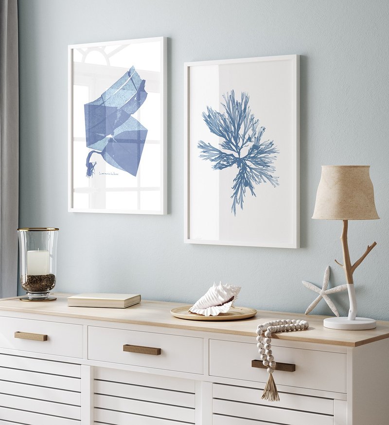 蓝色海洋梦想艺术印刷品海报印刷品绘画装饰用 - 海报/装饰画/版画 - 纸 蓝色