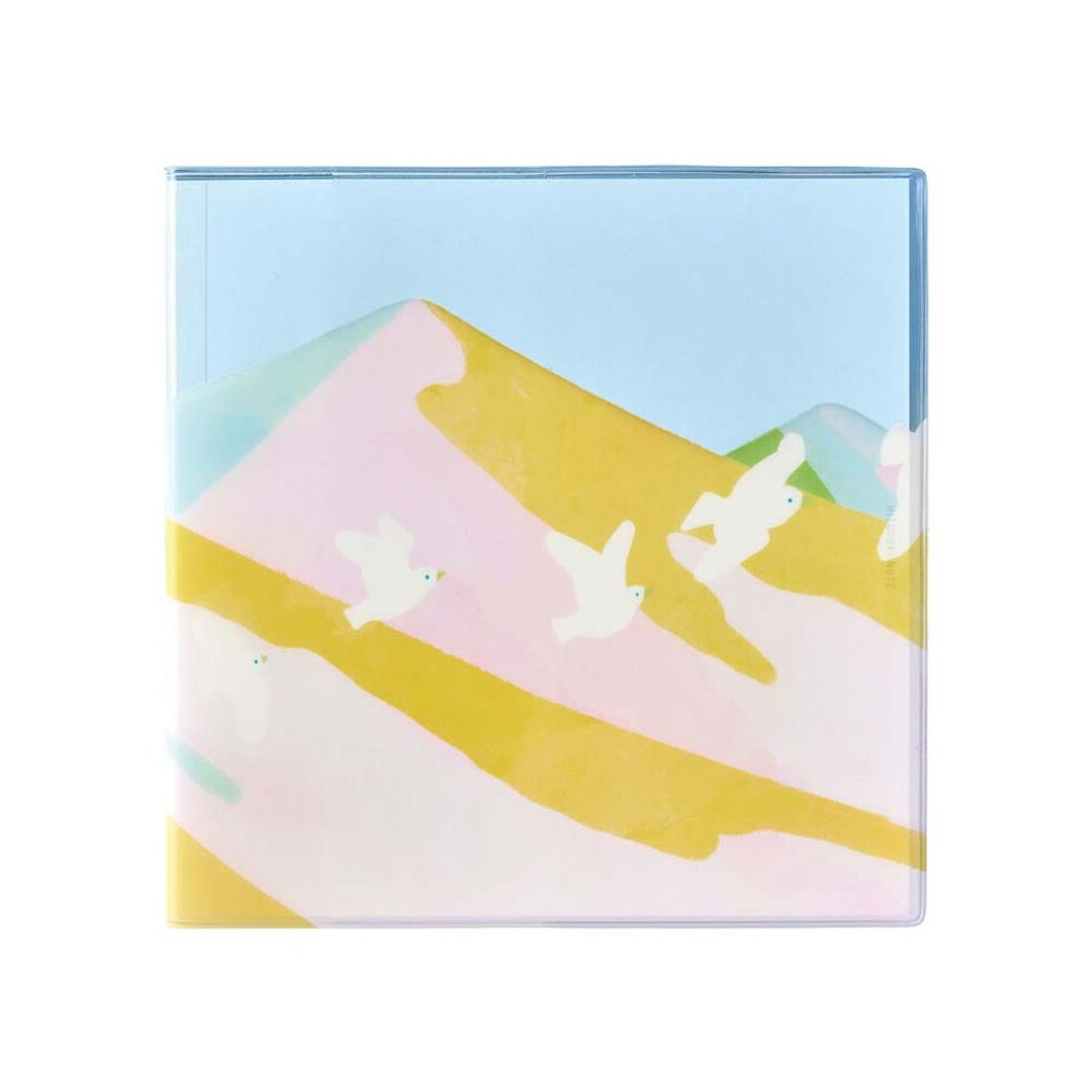 【KING JIM】 HITOTOKI NOTE 手帐笔记本 方形尺寸 山景 - 笔记本/手帐 - 塑料 多色
