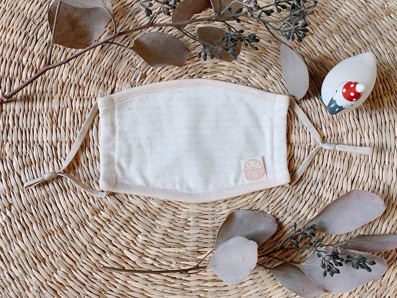 保庇 有机棉婴幼童(0~3岁) 有机棉可调式 口罩 - 其他 - 棉．麻 卡其色