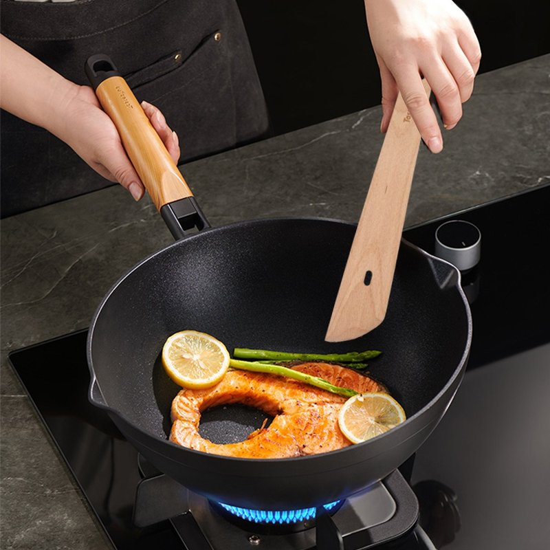 【Taste Plus】悦味元木 钻石级内外不沾锅 平底锅 平底煎锅 26cm - 锅具/烤盘 - 铝合金 黑色