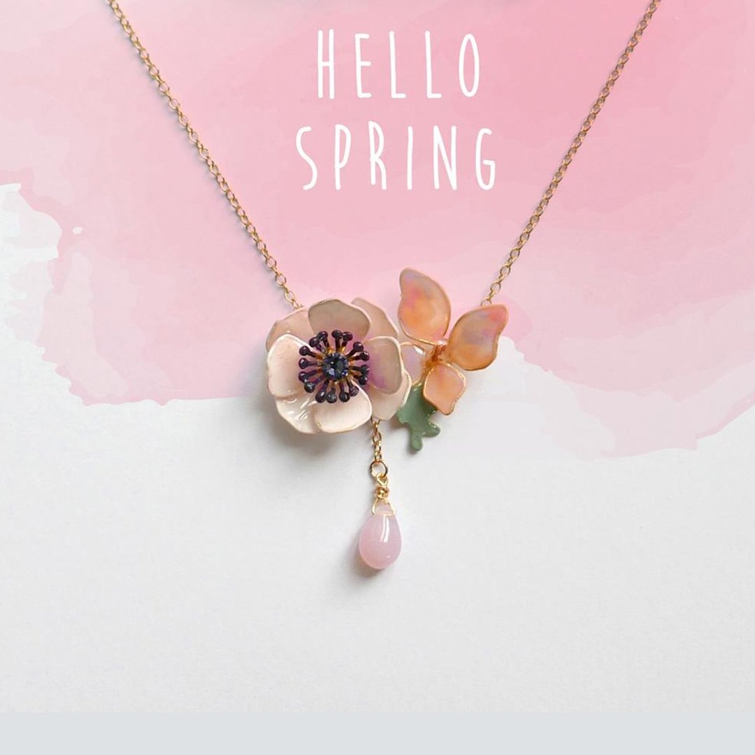Aramore 蒙罗丽莎花颈链 - 颈链 - 其他材质 多色