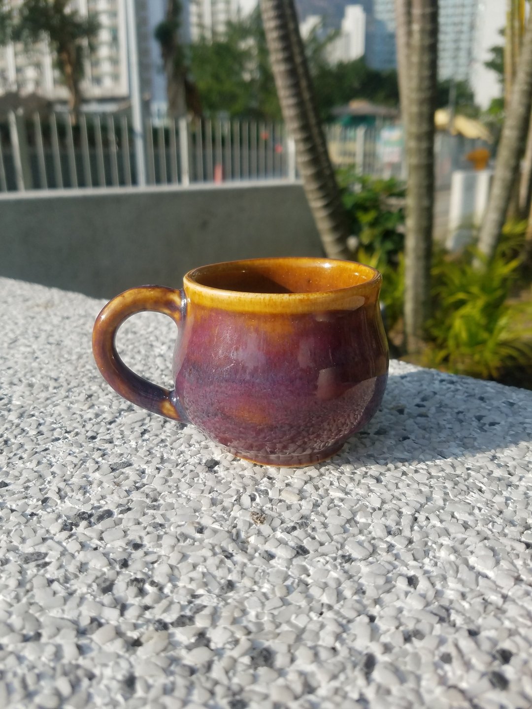 酒红色浓缩咖啡杯 - 咖啡杯/马克杯 - 陶 红色
