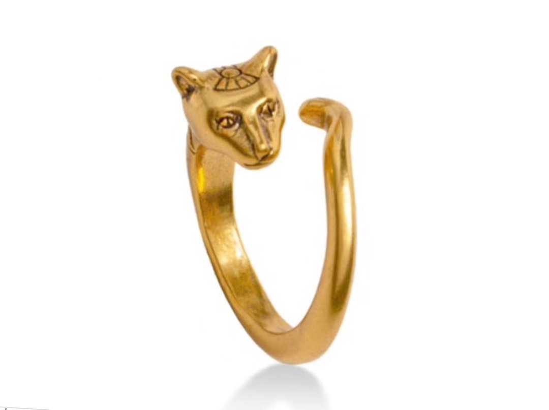 古埃及巴斯特猫戒子 - 戒指 - 其他金属 金色