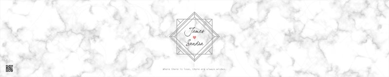 (幸)定制化签名轴 7 -大理石纹 - 珍珠缎布 x 婚礼 x 展览 x 开幕 - 餐垫/桌巾 - 其他材质 