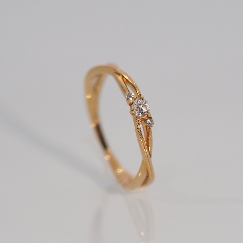18K 金宇宙钻石戒指 The Universe Diamond Ring - 戒指 - 贵金属 