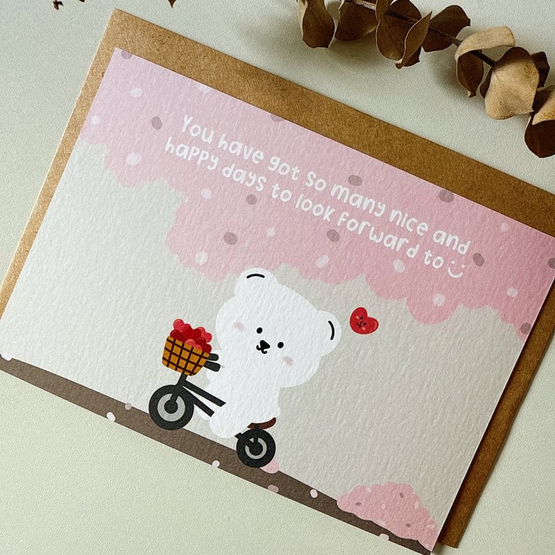 #81 _smallthings 插画明信片(单车) - 卡片/明信片 - 纸 