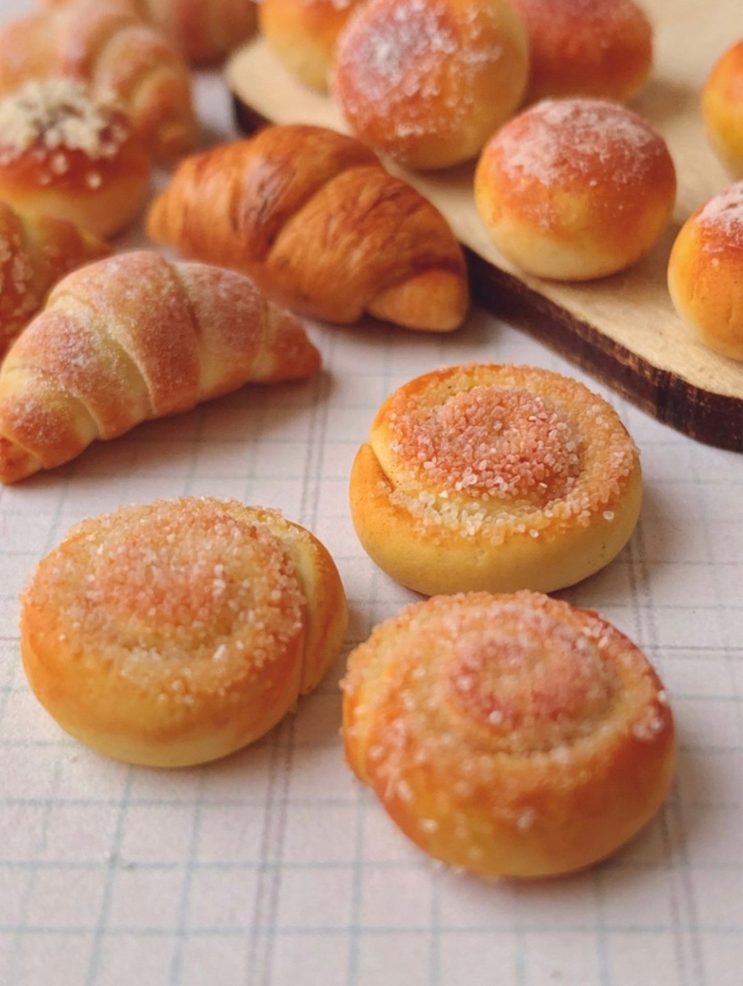 Miniature buns with sugar. TUTORIAL polymer clay. Mini food. Miniature bakery. - 手工艺教程/工具书 - 其他材质 