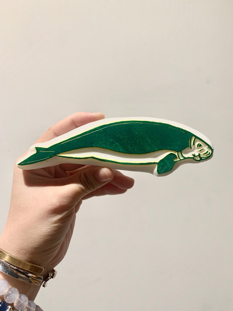 海洋印章 儒艮 - 印章/印台 - 橡胶 灰色