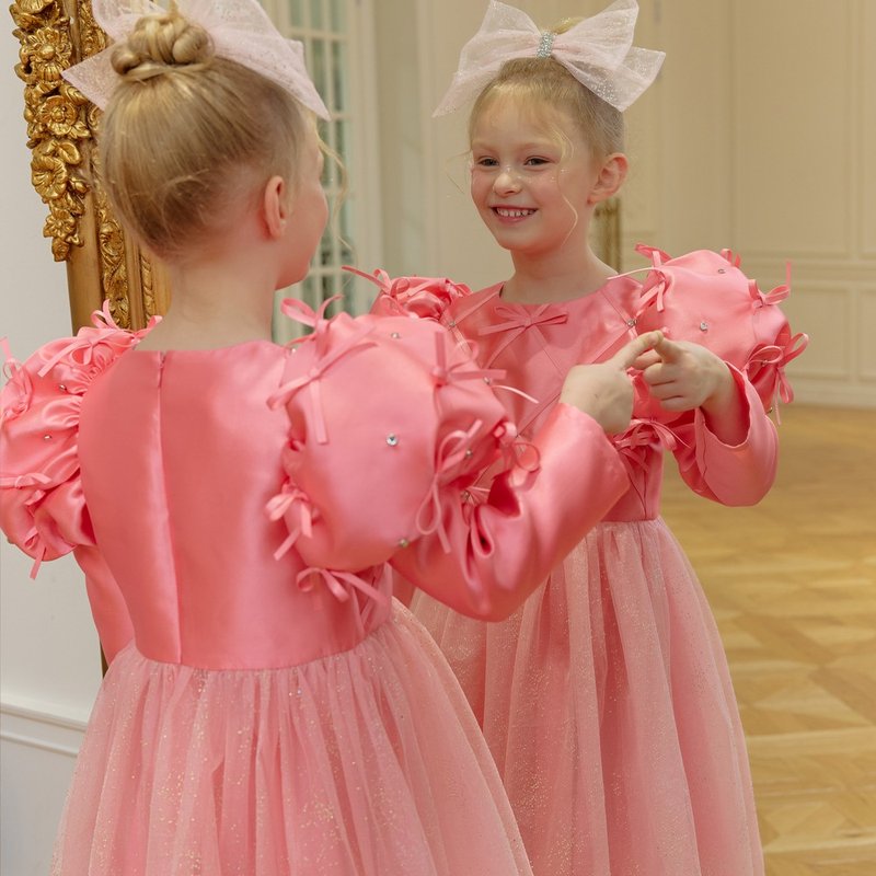 Twinkle bell dress - chrismas red - 童装礼服/连衣裙 - 其他材质 粉红色