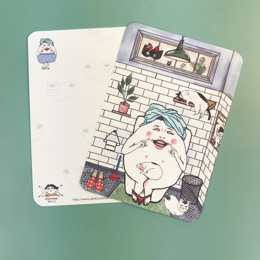 便所小时光 明信片 - 卡片/明信片 - 纸 多色