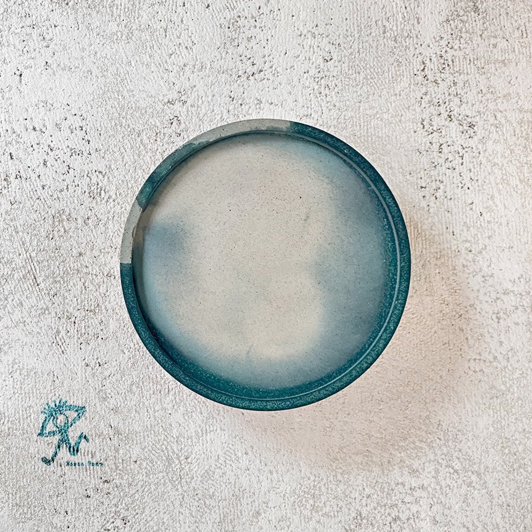 【 山人成型 - 云霓盘 】手作水泥杯垫・一物一色 no.0105 (单入) - 摆饰 - 水泥 