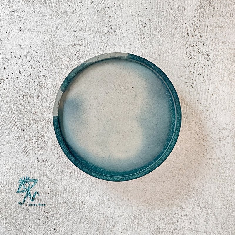 【 山人成型 - 云霓盘 】手作水泥杯垫・一物一色 no.0105 (单入) - 摆饰 - 水泥 