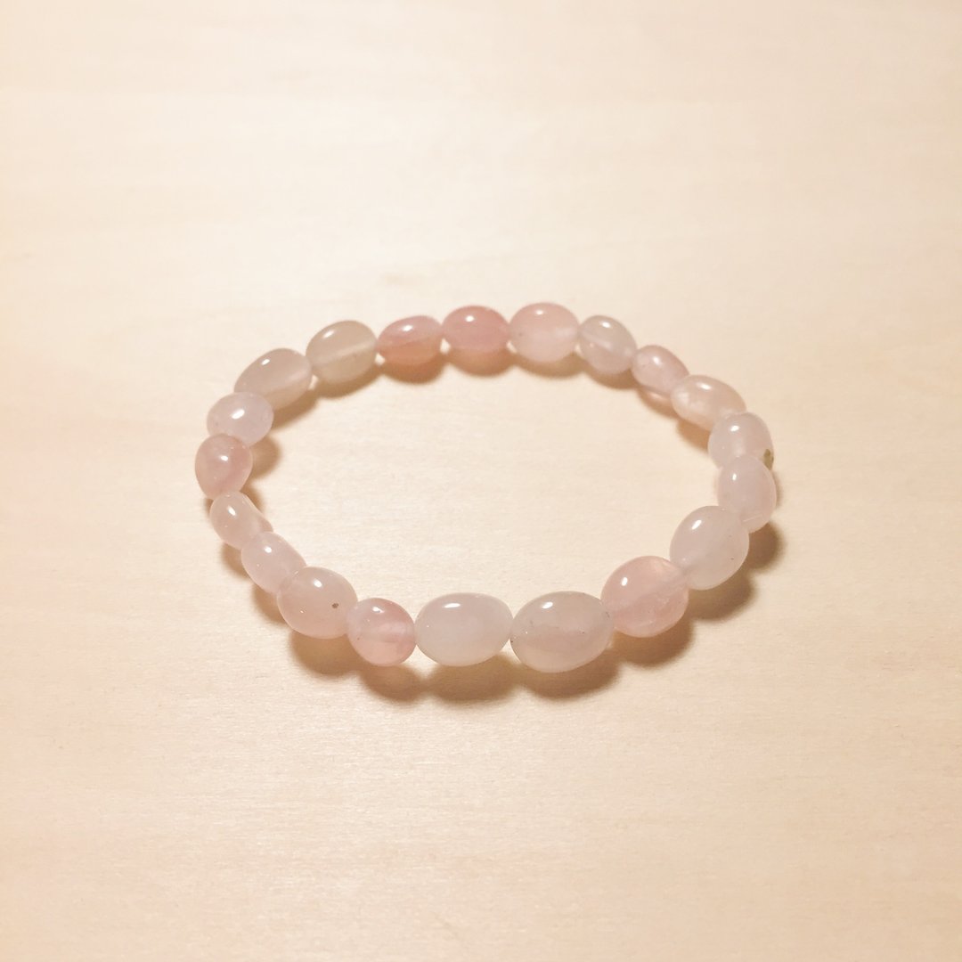 不规则马达加斯加粉晶手环 - 手链/手环 - 水晶 粉红色