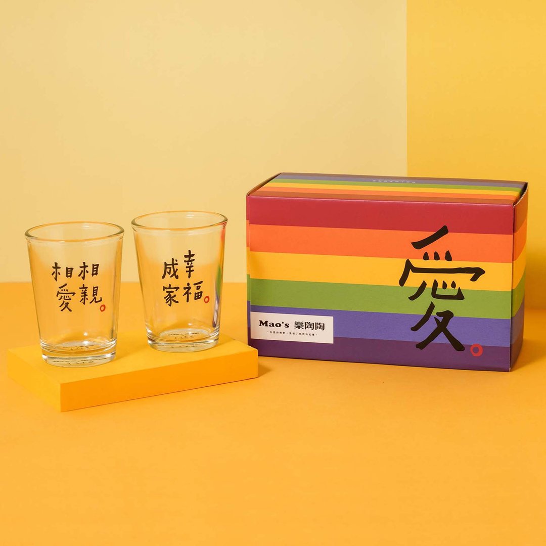 【Mao's 乐陶陶 x 何景窗】彩虹玻璃杯组 - 玻璃杯 - 玻璃 多色