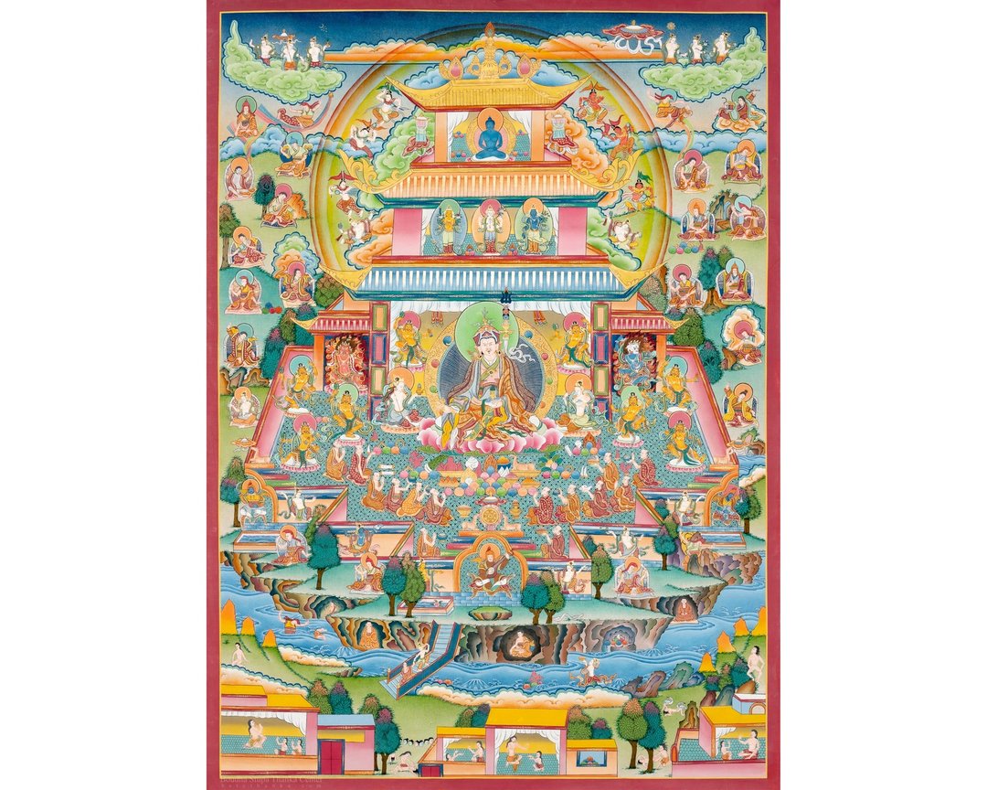 24K黄金古鲁辛刚藏传唐卡画作 - 墙贴/壁贴 - 其他材质 多色