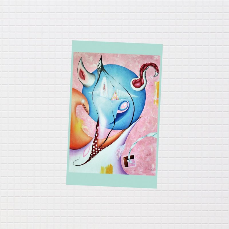 粉红色的那个夜晚 / 防水卡贴 / 中贴纸 09 - 贴纸 - 防水材质 粉红色