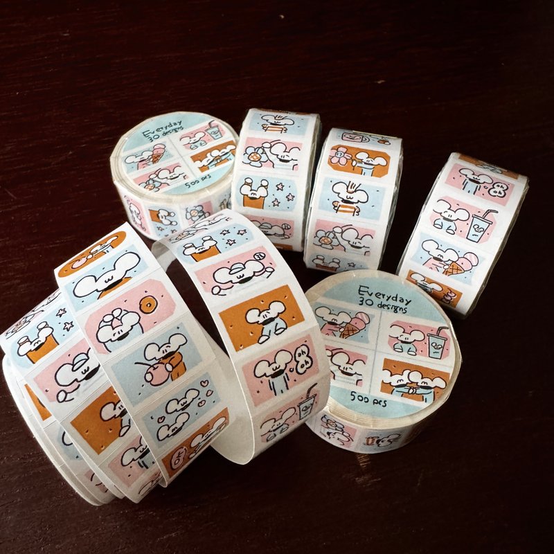 Everyday-棉花糖冰淇淋 // Label Sticker - 贴纸 - 纸 