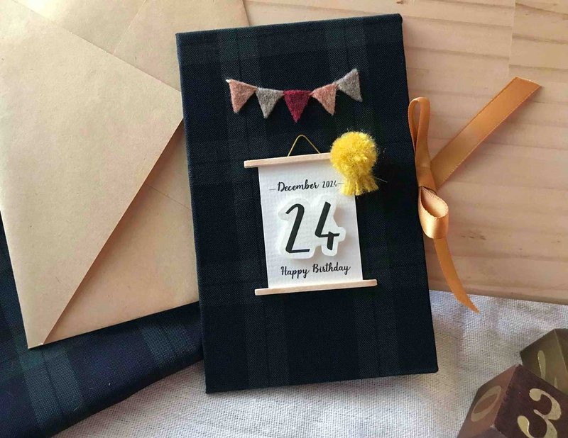 专属于你的祝福 | 手工卡片 | 生日卡 Handmade  card 格子 - 卡片/明信片 - 纸 多色