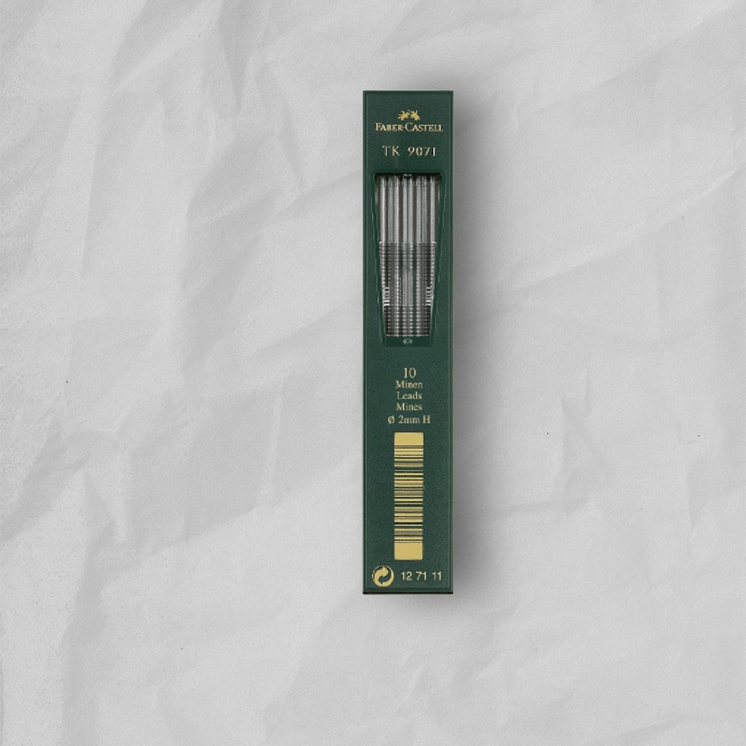 Faber-Castell 2. 0mm 工程笔芯 H/盒-10支入(原厂正货) - 其他书写用品 - 其他材质 黑色