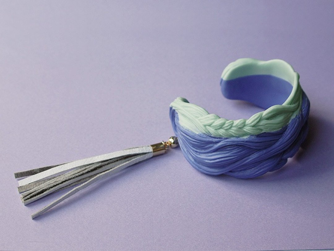 [Order Production] Ami Ami Bangle [blue] - 手链/手环 - 塑料 紫色