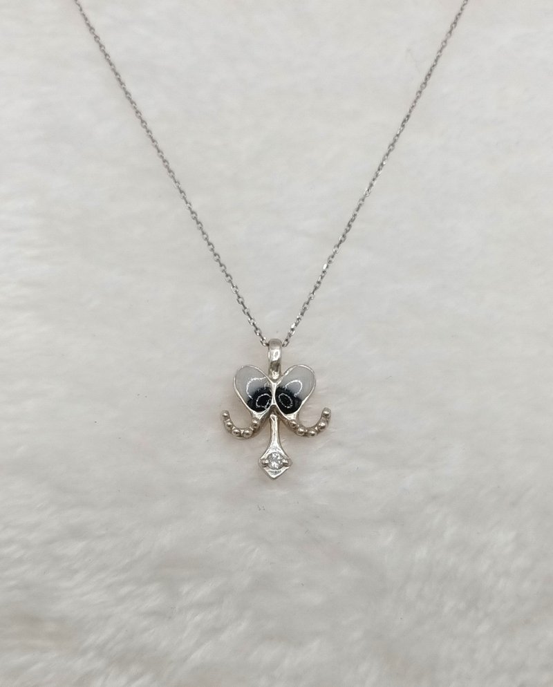 荷包牡丹项链 / 925纯银项链 / 纯手工制作 - 项链 - 纯银 