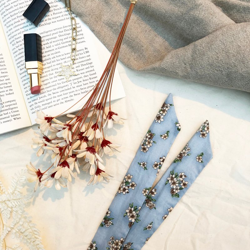 米兰小白花 / 蓝 花 / 软铁丝 铁丝 发带 发箍 - 发带/发箍 - 棉．麻 