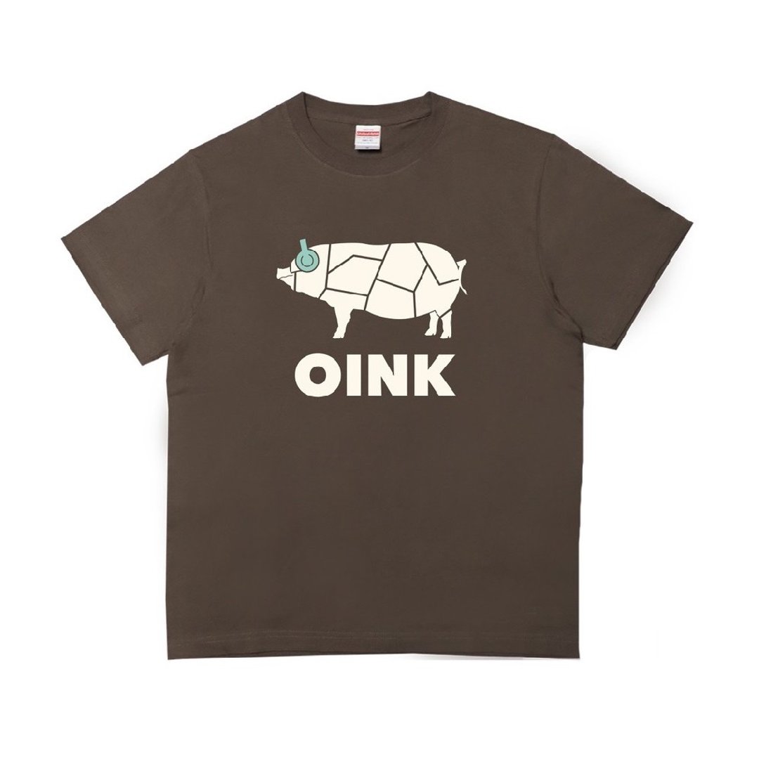 OINK T恤 - 巧克力棕 - 女装 T 恤 - 棉 