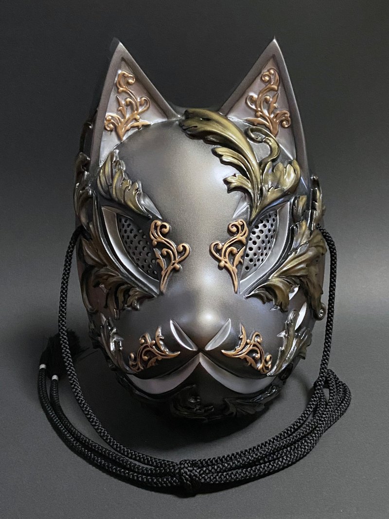 狐狸面具哥德版 (金属银) - 眼罩 - 塑料 银色