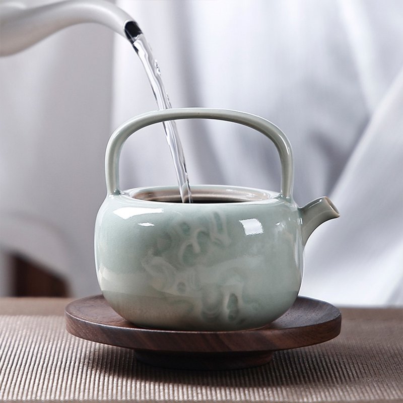 東作家 山水谈 越窑青瓷轻奢高档家用中式功夫茶具套装礼盒送礼品 - 茶具/茶杯 - 瓷 