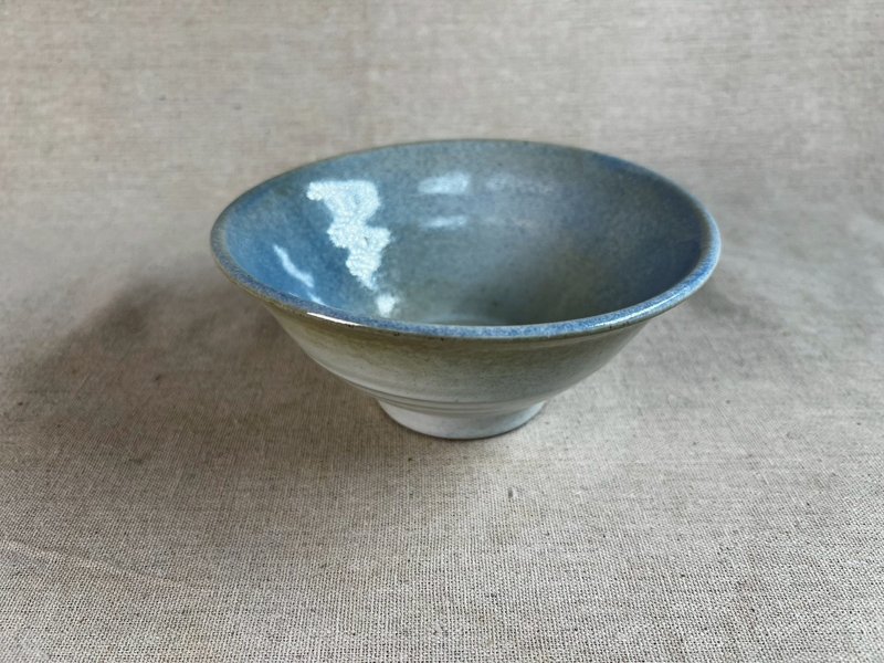 浅青陶碗-2 - 碗 - 陶 蓝色