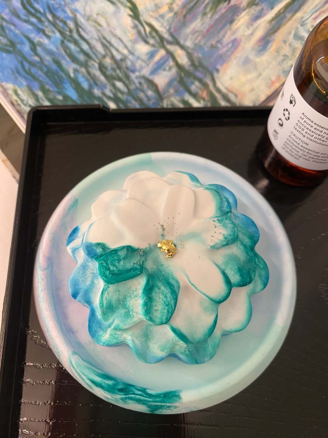 长寿花扩香石 Jonquil aroma stone - 香薰/精油/线香 - 其他材质 蓝色