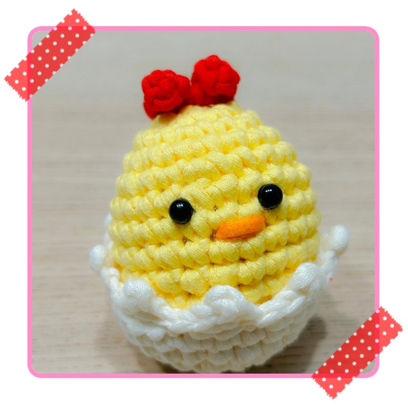 新手之选【材料包】复活节鸡仔钩织材料包 - 编织/刺绣/羊毛毡/裁缝 - 其他材质 黄色